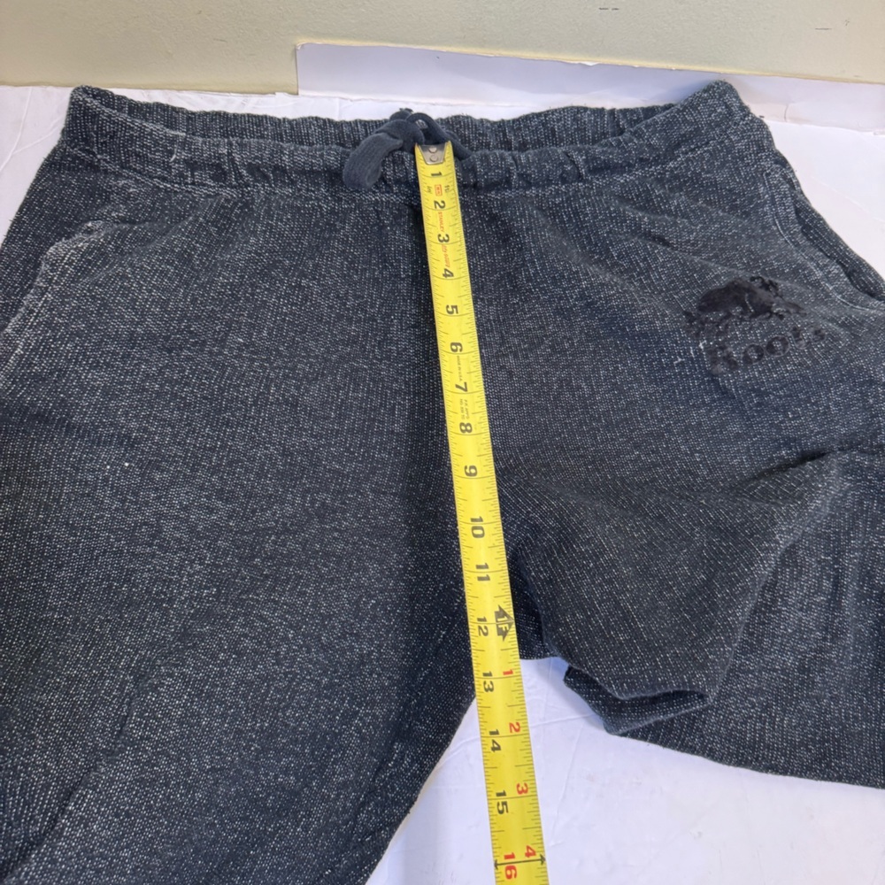 Roots Original Cotton Blend Sweatpant Fleece Pockets Drawcord Logo Soft Unisex L - Picture 14 of 16